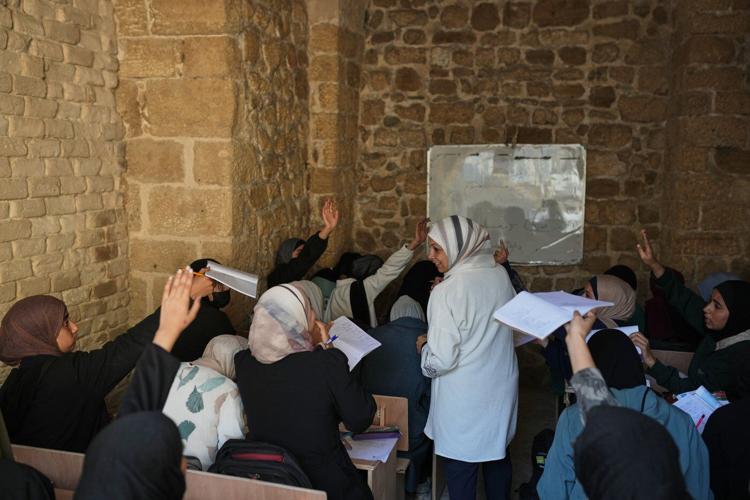 Most of Gaza's schools are destroyed and hundreds of thousands of children cannot go back to class