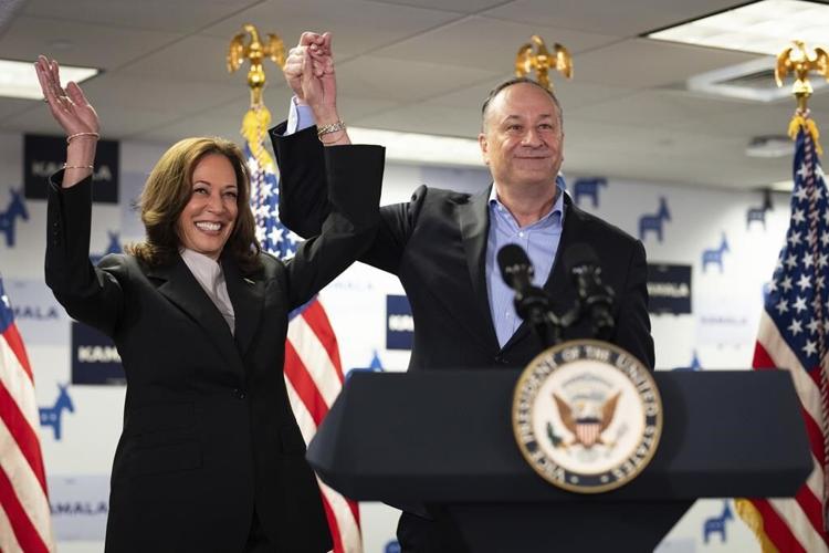 Doug Emhoff would become the country's first first gentleman if Kamala Harris wins the presidency