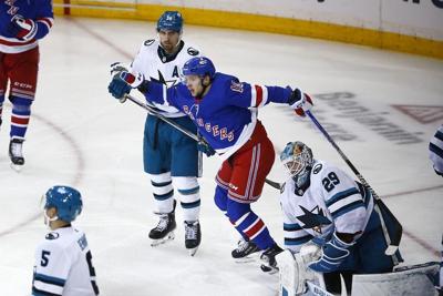 NHL roundup: Panarin nets hat trick as Rangers hold on to beat Sharks 6-5