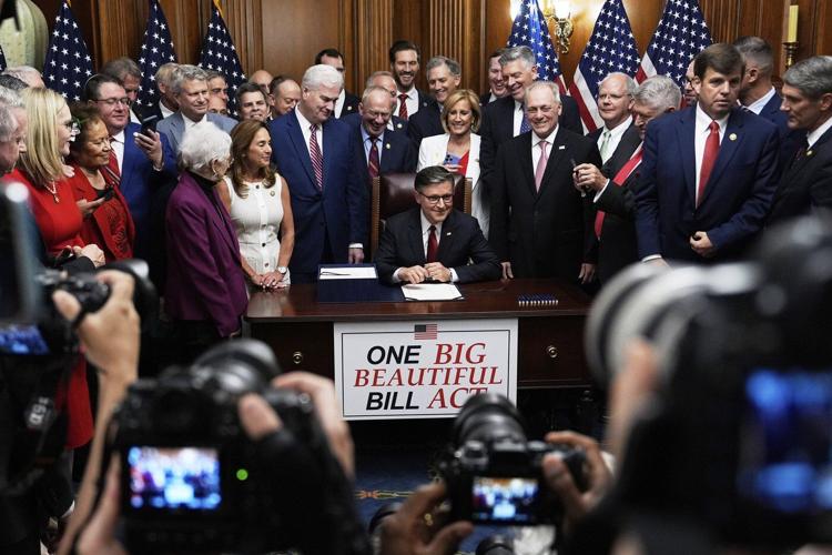 Photos capture the Republicans push to pass Trump tax cuts as opposition fails