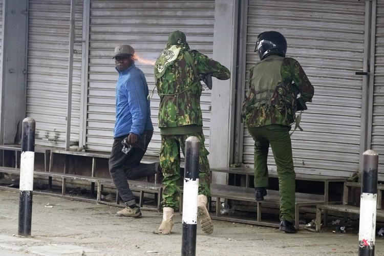 Kenyan civilian shot at close range by police during protests dies
