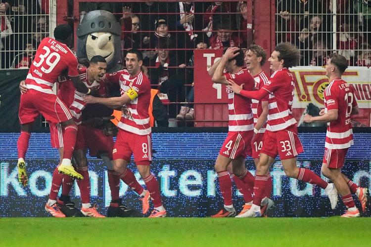 Union Berlin ends Bayern Munich's record 16-game winning streak with 2-2 draw in Bundesliga