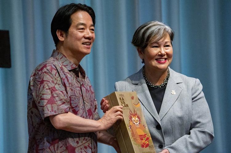 Taiwan's president visits East-West think tank as China criticizes his 2-day visit to Hawaii