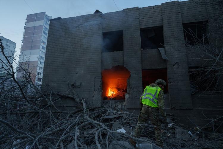Russia hits Kyiv with drones and ballistic missiles, killing 1 and injuring 16