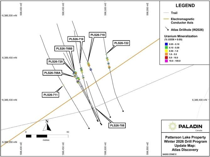 New High-Grade Uranium Discovery Identified at PLS Project