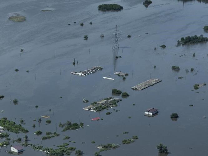 AP Exclusive: Drone footage of collapsed dam shows devastation, no evidence to back Russian claims