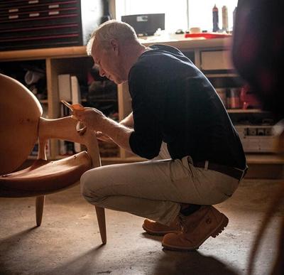 Furniture designer crafts a chair named 'solace' to aid those harmed by Fiona's wrath
