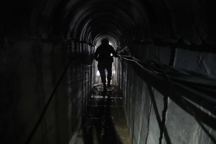 Israel unveils tunnels underneath Gaza City headquarters of UN agency for Palestinian refugees