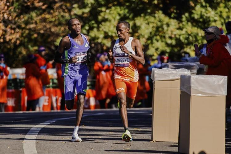 Abdi Nageeye of the Netherlands and Sheila Chepkirui of Kenya win the New York City Marathon