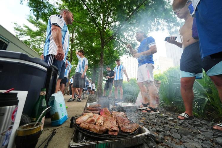 There's a beef about beef at the World Cup, as Argentina fans pour into Texas