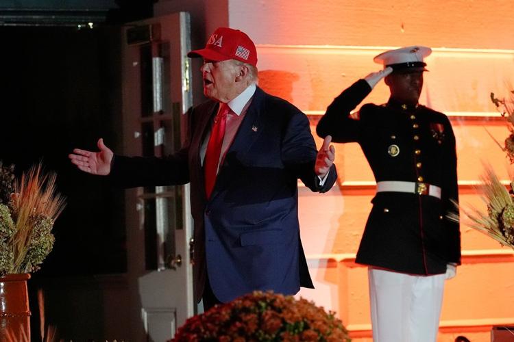 Trump hosts White House Halloween bash with superheroes and presidential lookalikes amid shutdown
