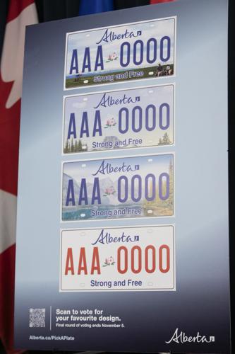 Alberta's plan to add 'Strong and Free' on licence plates hits trademark speed bump