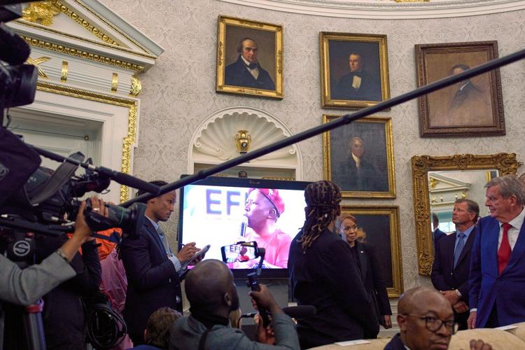 Trump seizes on videos of a fringe South African politician as evidence of threats to white farmers