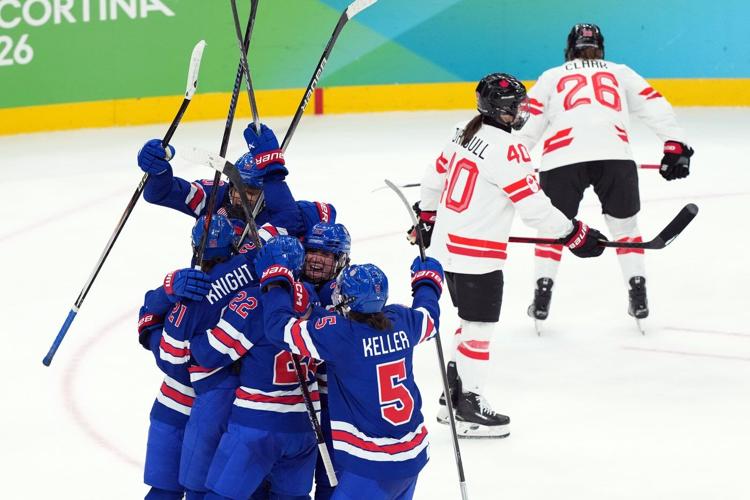 CP NewsAlert: U.S. beats Canada 2-1 in overtime for women's hcokey gold