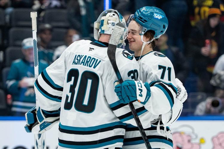 Sharks sensation Celebrini marks milestone with win over Canucks in Vancouver
