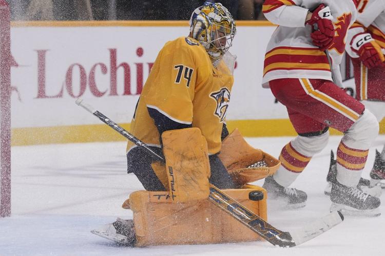 Huberdeau, Rooney lead Flames over Predators 4-3, snap eight-game road skid
