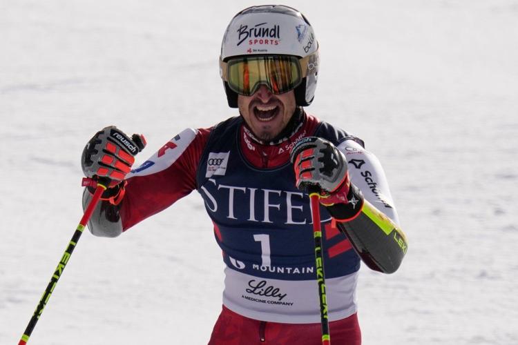 Brennsteiner gets first World Cup ski win after Odermatt skis out of giant slalom