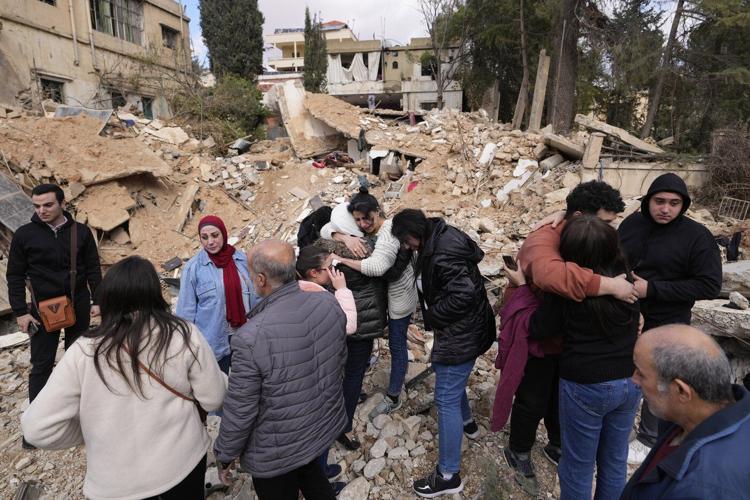 Family returns to Lebanon to find a crater where their 50-year-old home once stood