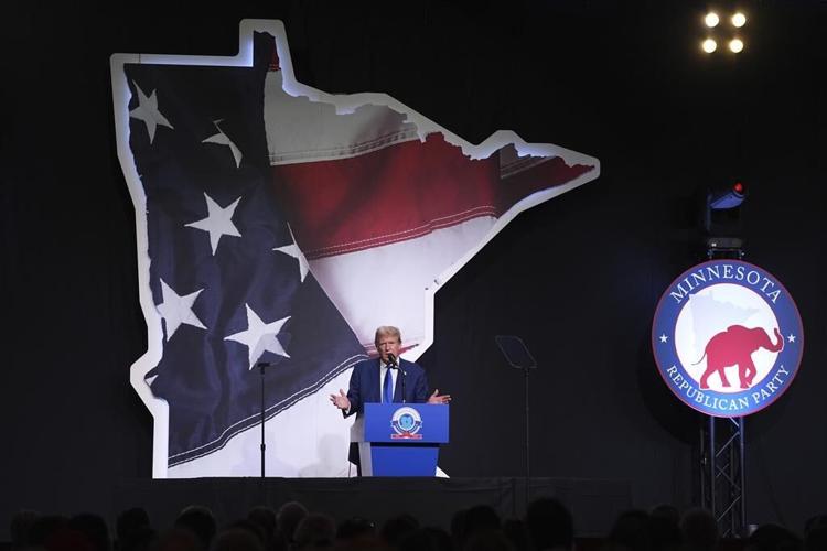Trump campaigns in Minnesota, predicting he will win the traditionally Democratic state in November