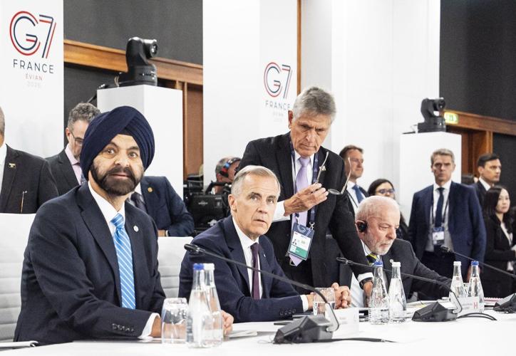 Carney appears to talk China EVs with Trump at G7 summit, announces Russia sanctions