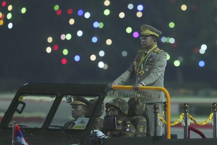 Myanmar military chief reaffirms election plans and calls for opposition to join politics