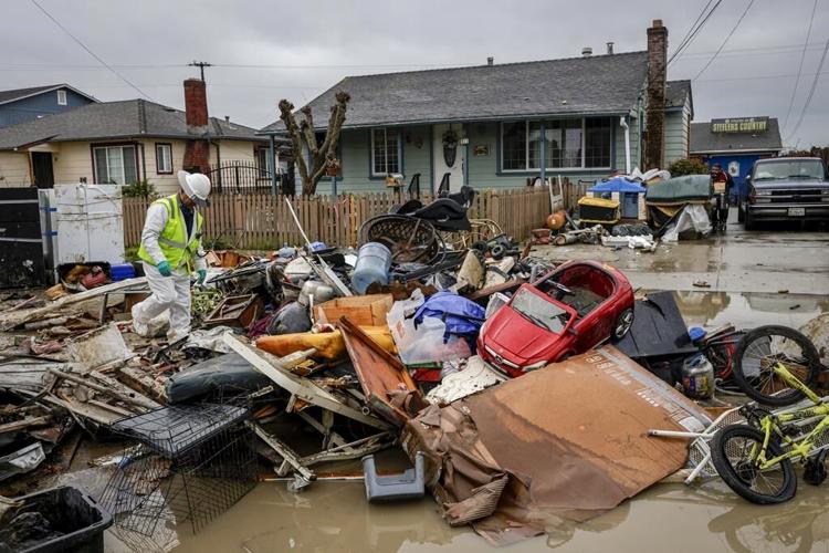 Another powerful Pacific storm hits soggy, snowy California