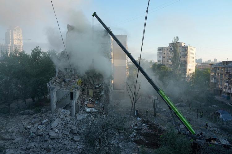 Russian missiles and drones kill 8 and cause damage across Ukraine capital