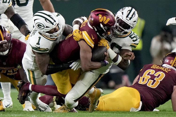 Commanders' Jayden Daniels is not on the field for the start of practice Friday