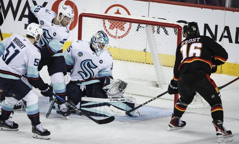 Kadri plays OT hero as surging Flames rally to beat Kraken 4-3