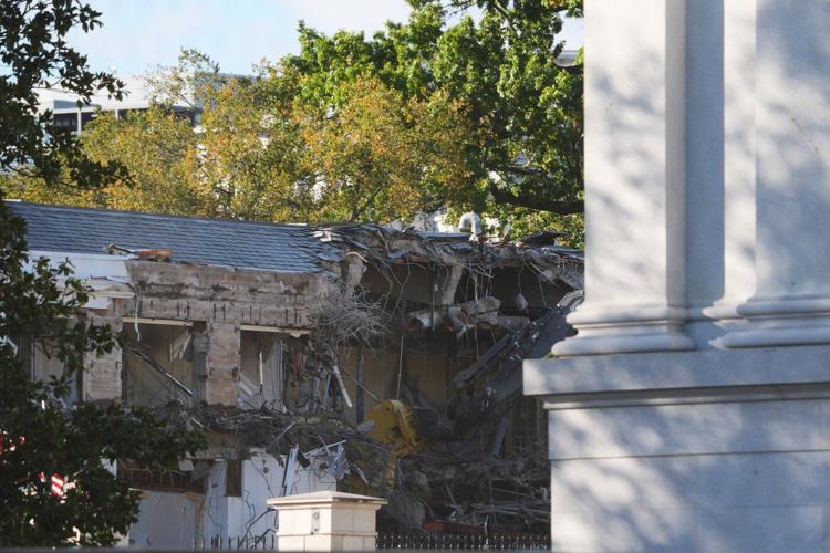 The White House starts demolishing part of the East Wing to build Trump's ballroom
