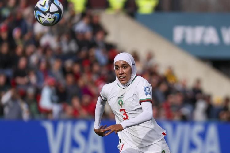 Morocco’s Benzina becomes the first senior-level Women’s World Cup player to compete in hijab
