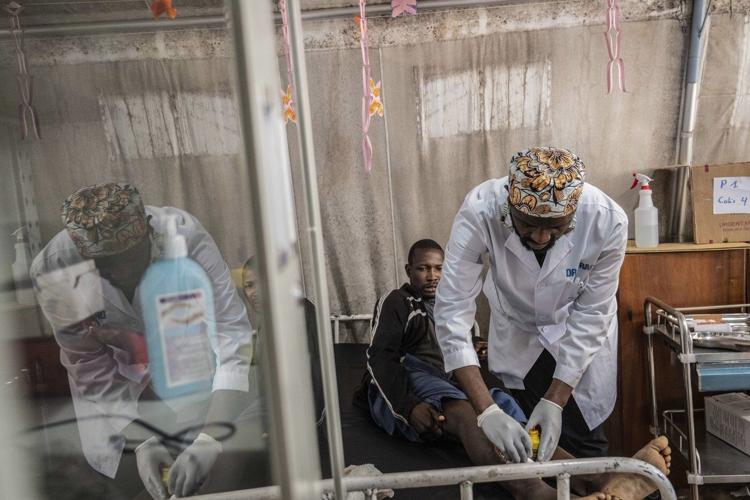 Hospitals in eastern Congo are crowded with wounded and exhausting their supplies