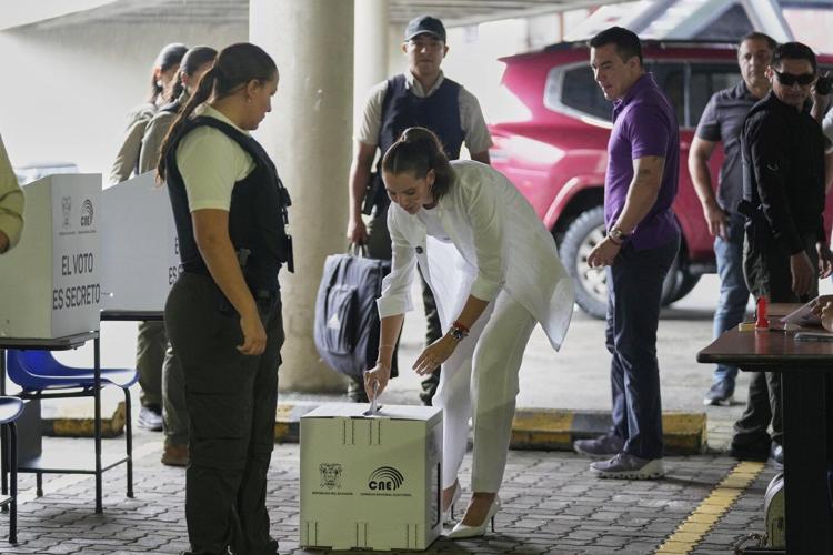 Ecuador's incumbent president and a leftist lawyer again vie for the top job in election runoff
