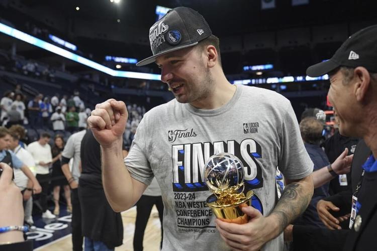 The NBA Finals were too late for Dallas' Luka Doncic to watch as a kid. Now, he's in them