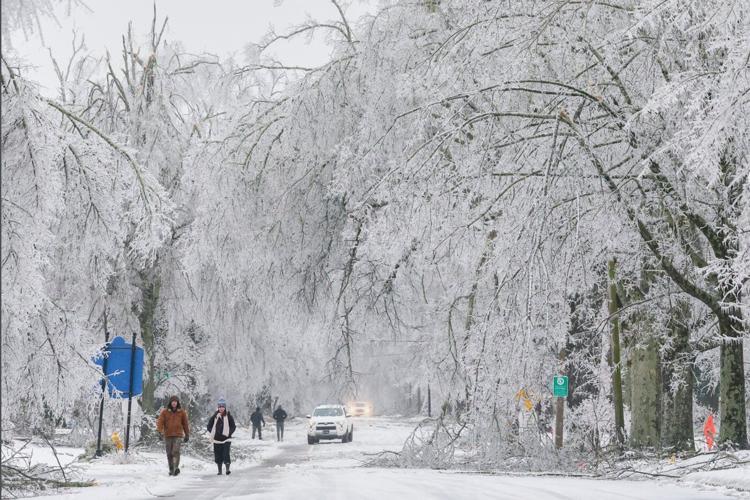 More arctic air expected in parts of the South still covered in ice and riddled with power outages