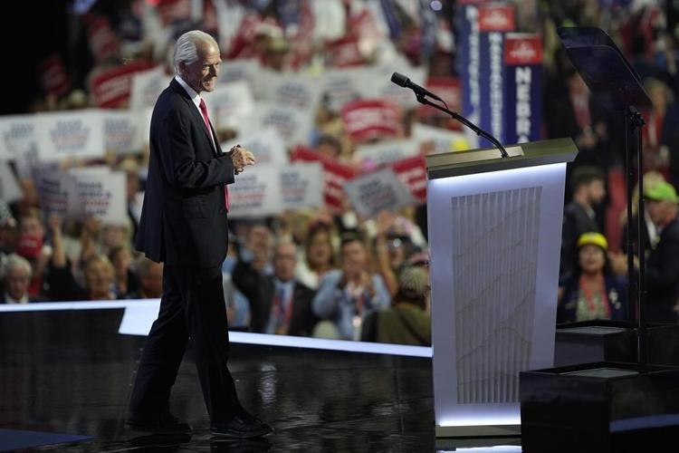Ex-Trump adviser Peter Navarro, just released from prison, gets roaring applause at RNC