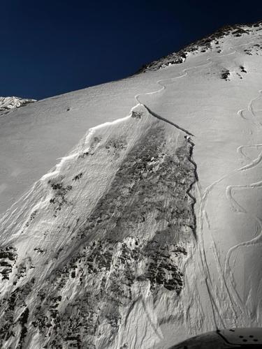 Skier buried up to waist after triggering backcountry avalanche in Alberta Rockies