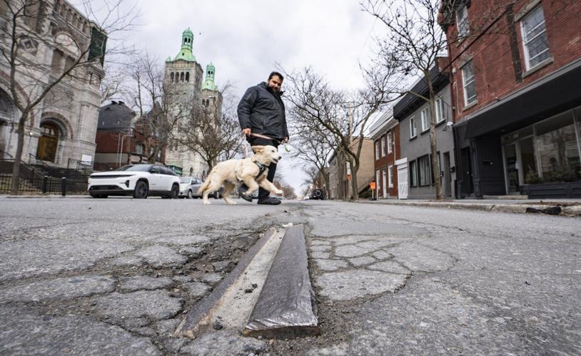 Montreal streetcar tracks still pop up from pavement decades after last tram retired