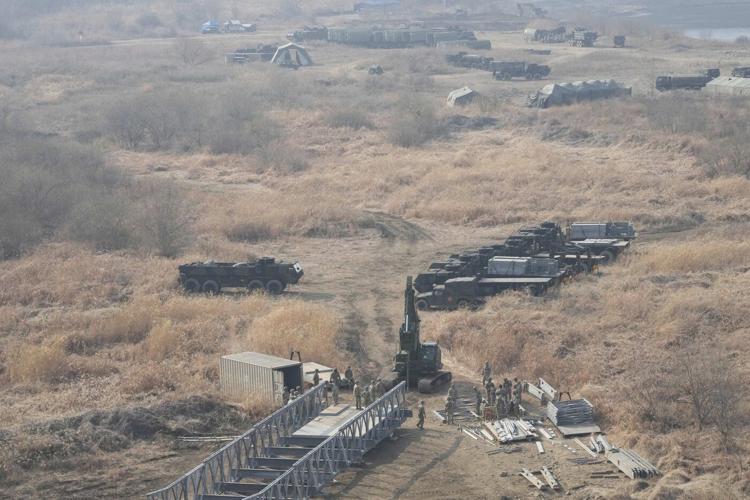 North Korea fires several ballistic missiles after the US and South Korea began military drills