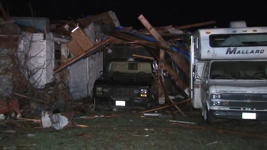 2 killed and homes damaged after tornadoes tear through Illinois and Indiana, more storms moving in
