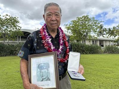 WWII soldiers posthumously receive Purple Heart medals 79 years after fatal plane crash