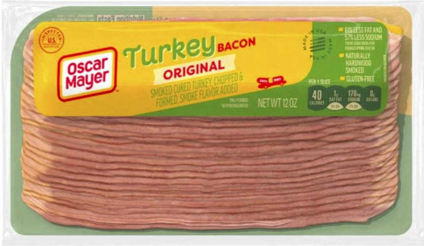 Nearly 368,000 pounds of Oscar Mayer turkey bacon recalled over possible listeria contamination