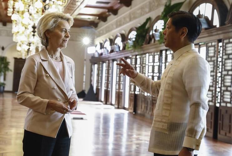 EU leader pays rare visit to Philippines after stormy ties with past president over human rights