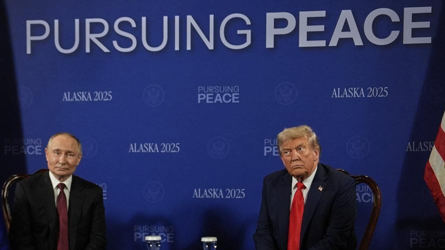 Trump and Putin shake hands warmly in Alaska to kick off their summit on the war in Ukraine