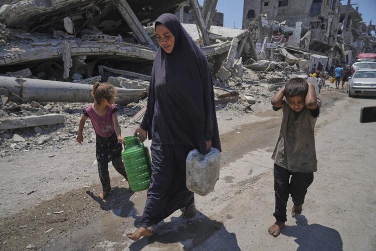A day in the life, in photos, of one family's search for food in Gaza
