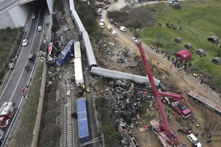 Greek stationmaster arrested in head-on train crash; 36 dead