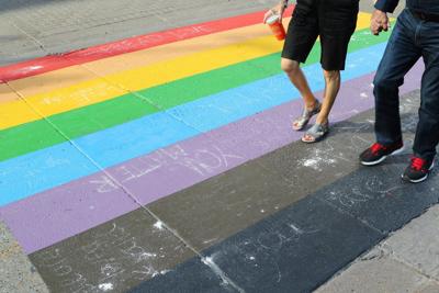 Alberta town passes bylaw to ban decorative flags, crosswalks from government land