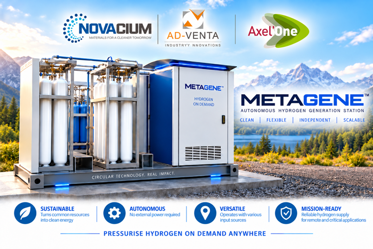 Novacium, Axel’One and AD-VENTA Secure €1 Million in RAPID Funding from the DGA and AID for the METAGENE™ Green Hydrogen Project
