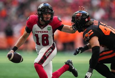 Redblacks' Dustin Crum earns top CFL honour roll grade in losing cause