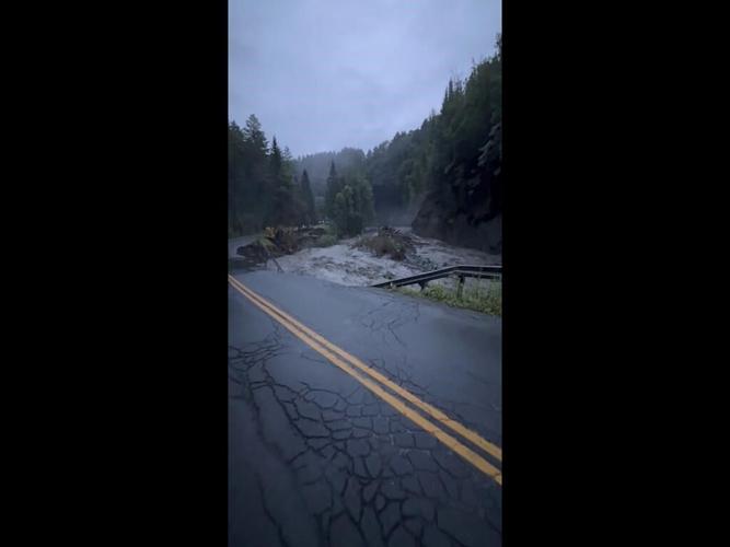Heavy rain in northern Vermont leads to washed out roads, damaged homes and rescues